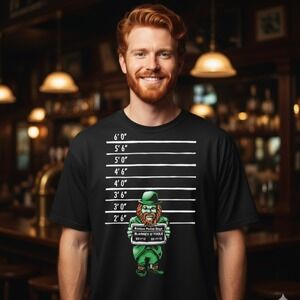 VTG‎ Boston Police Dept Blarney O'Toole Leprechaun Arrest Delta Tee Irish Large